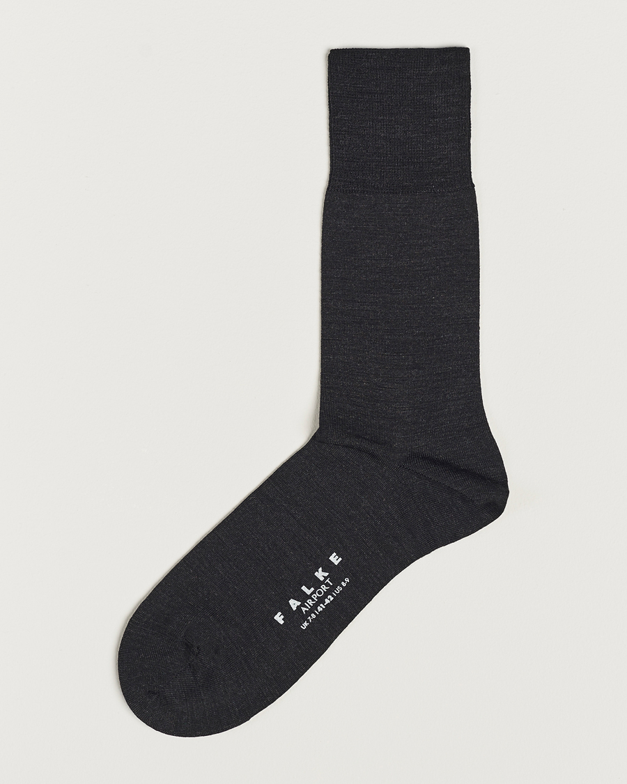 Herren | Socken | Falke | Airport Socks Anthracite Melange
