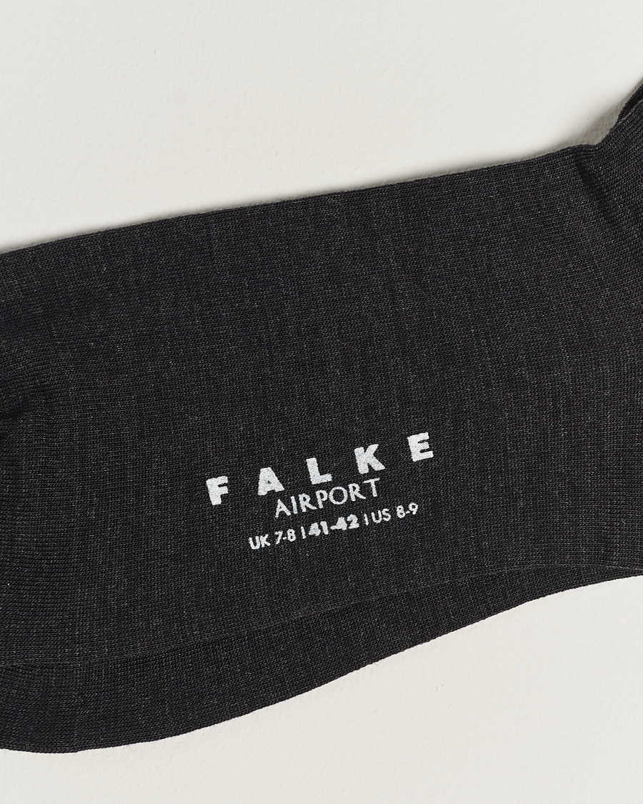 Herren | Falke | Falke | Airport Socks Anthracite Melange