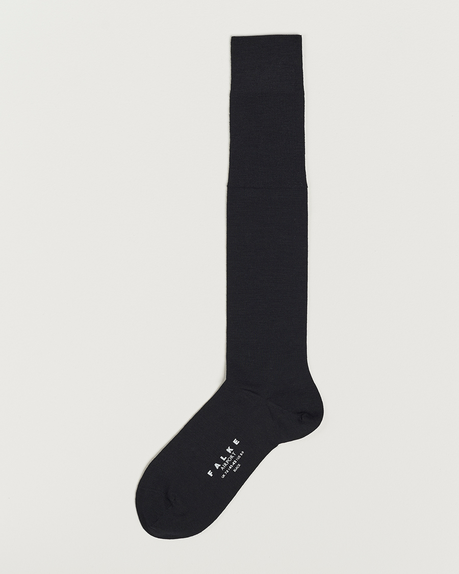 Herren | Unterwäsche | Falke | Airport Knee Socks Black