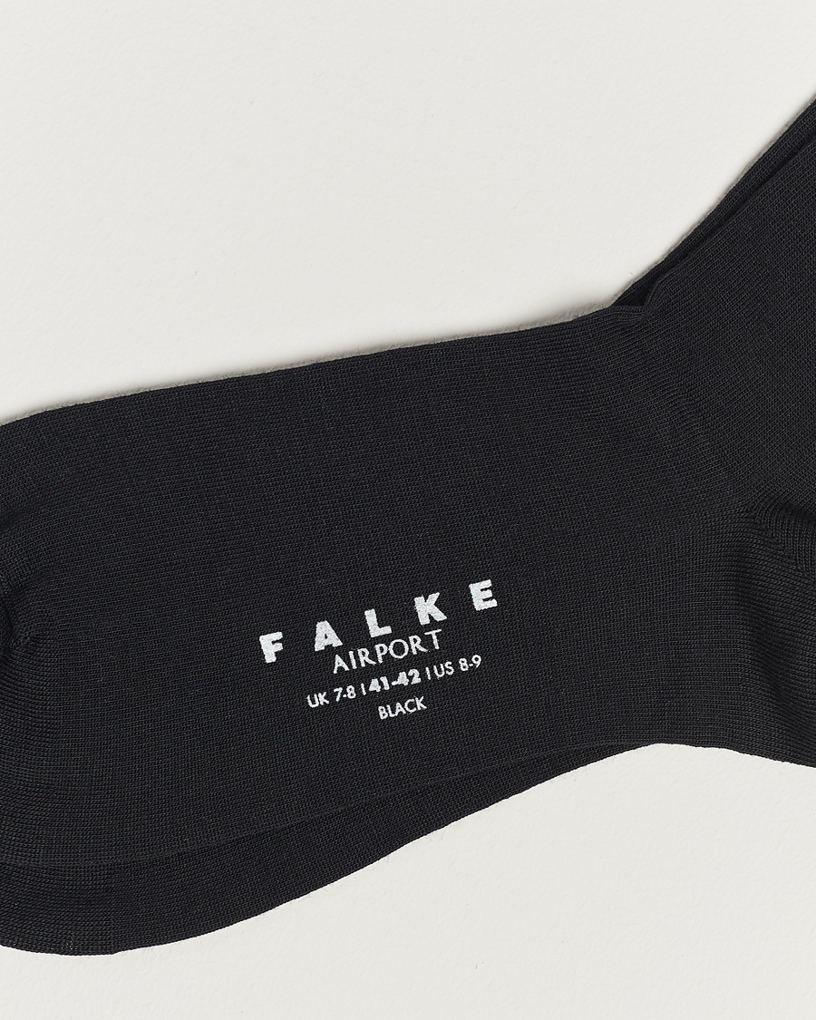 Herren | Kniestrümpfe | Falke | Airport Knee Socks Black