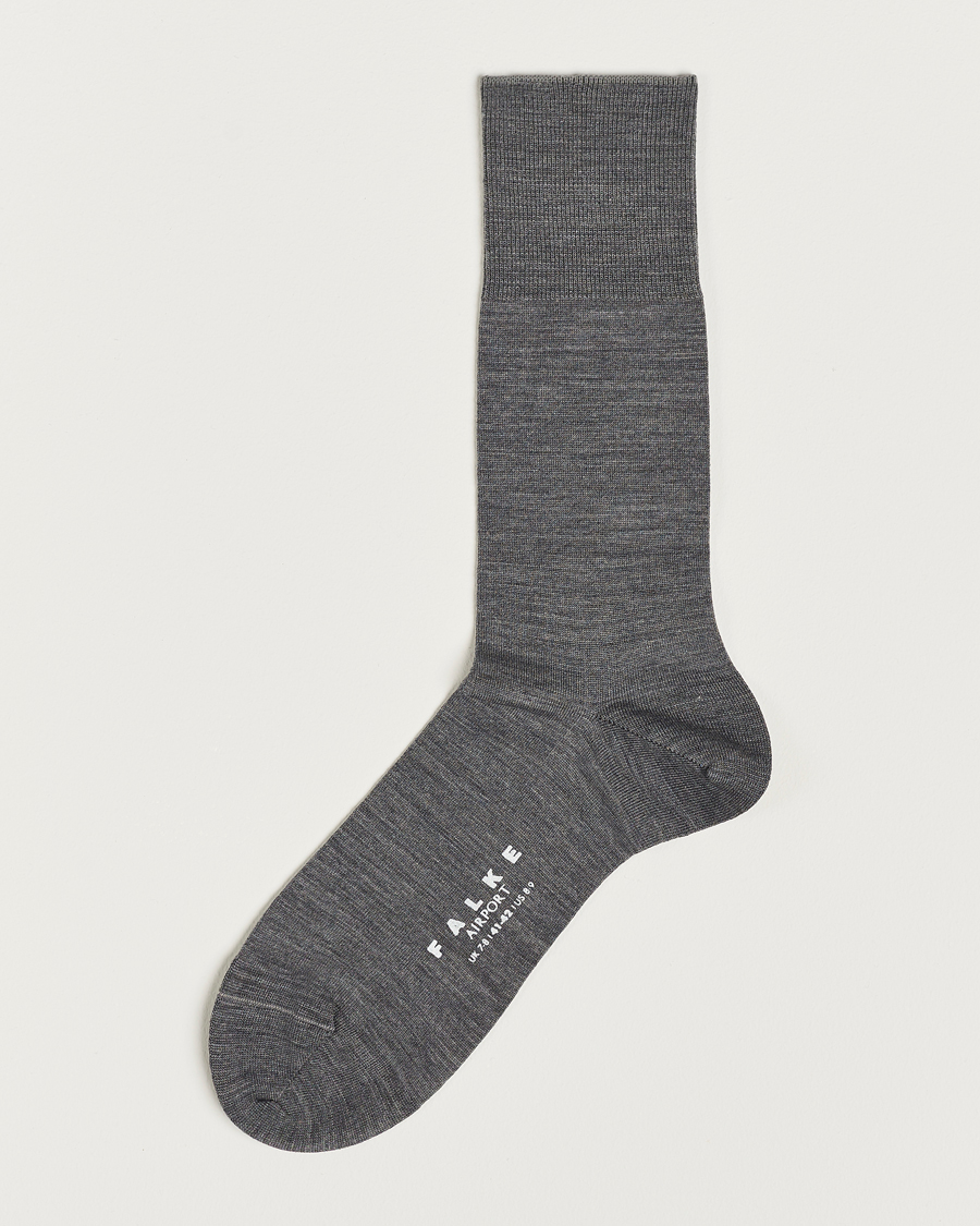Herren | Unterwäsche | Falke | Airport Socks Grey Melange