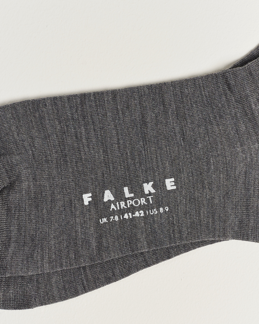 Herren | Unterwäsche | Falke | Airport Socks Grey Melange