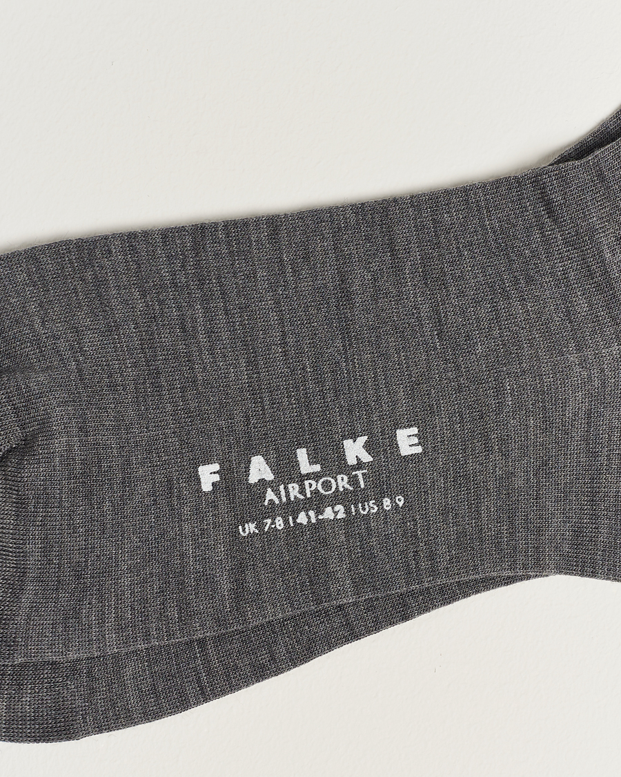 Men | Falke | Falke | Airport Socks Grey Melange