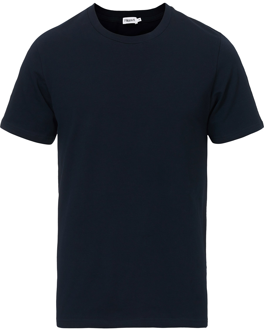 Herren | T-Shirts | Filippa K | Soft Lycra Tee Navy
