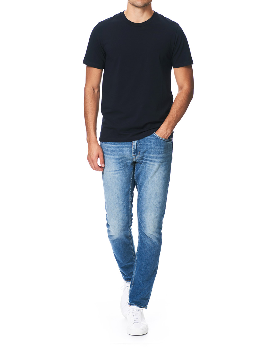 Herren | T-Shirts | Filippa K | Soft Lycra Tee Navy