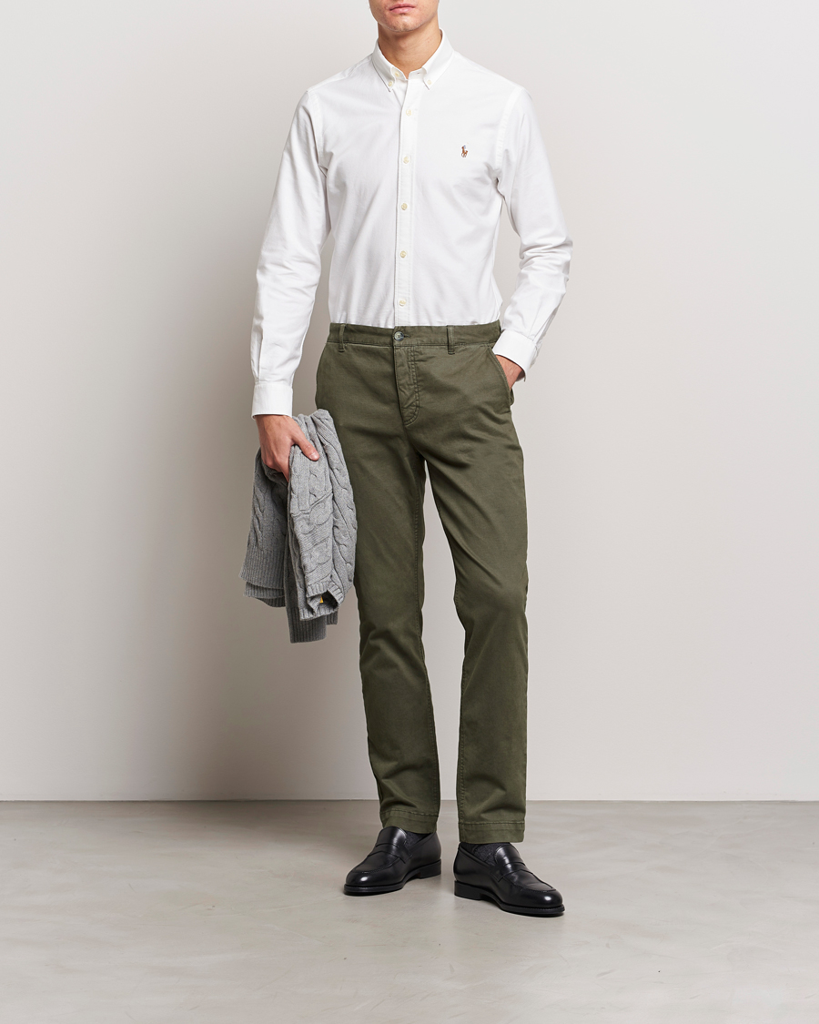 Herren | Preppy Authentic | Polo Ralph Lauren | Slim Fit Shirt Oxford White