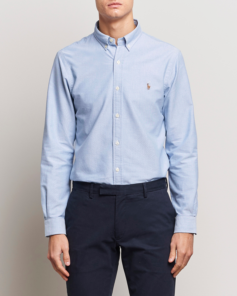 Men |  | Polo Ralph Lauren | Slim Fit Shirt Oxford Blue