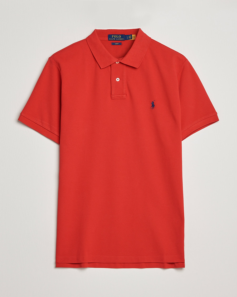 Herren | Poloshirts | Polo Ralph Lauren | Slim Fit Polo Red