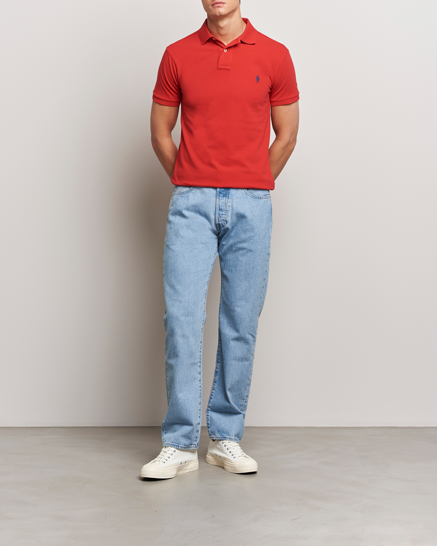 Herren | Poloshirts | Polo Ralph Lauren | Slim Fit Polo Red