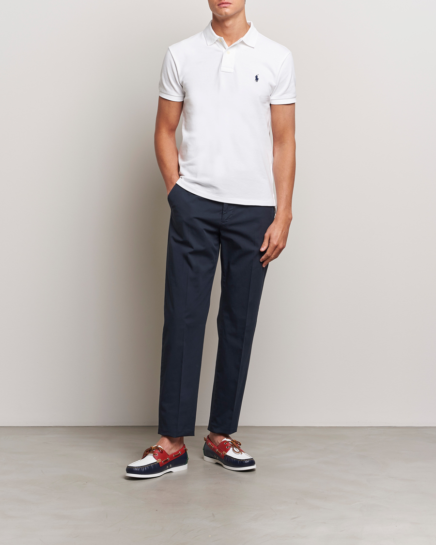 Herren | Poloshirts | Polo Ralph Lauren | Slim Fit Polo White
