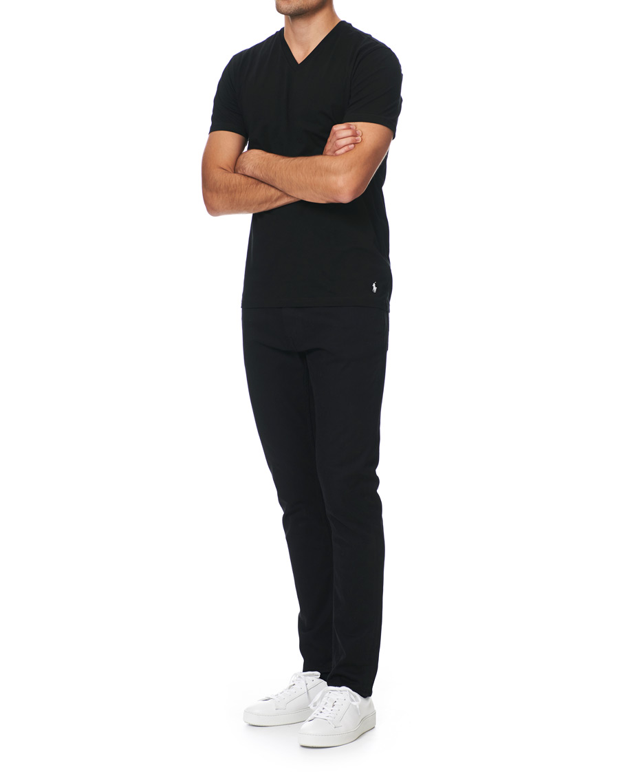 Herren | T-Shirts | Polo Ralph Lauren | 2-Pack T-Shirt V-Neck Black