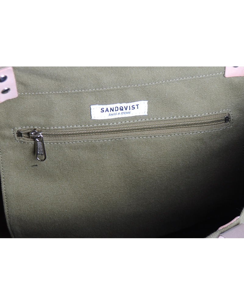 Herren | Sandqvist Gudrun Tygkasse Canvas Grön | Sandqvist | Gudrun Tygkasse Canvas Grön