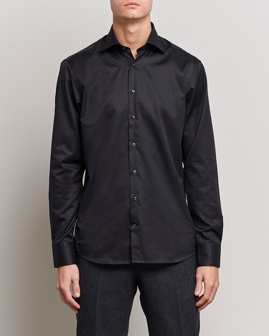 Herr | Avdelningar | Stenströms | Fitted Body Shirt Black