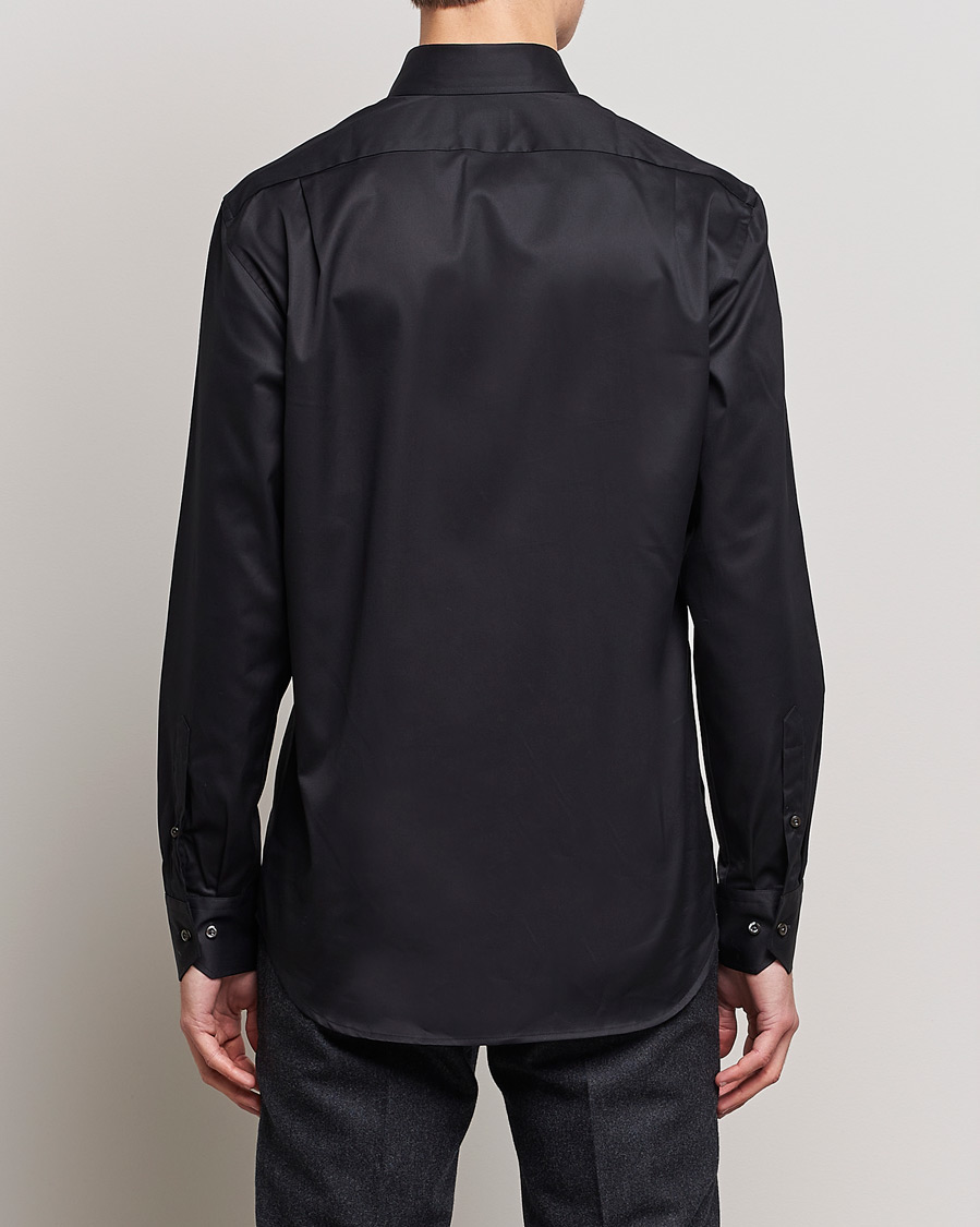 Herren | Hemden | Stenströms | Fitted Body Shirt Black