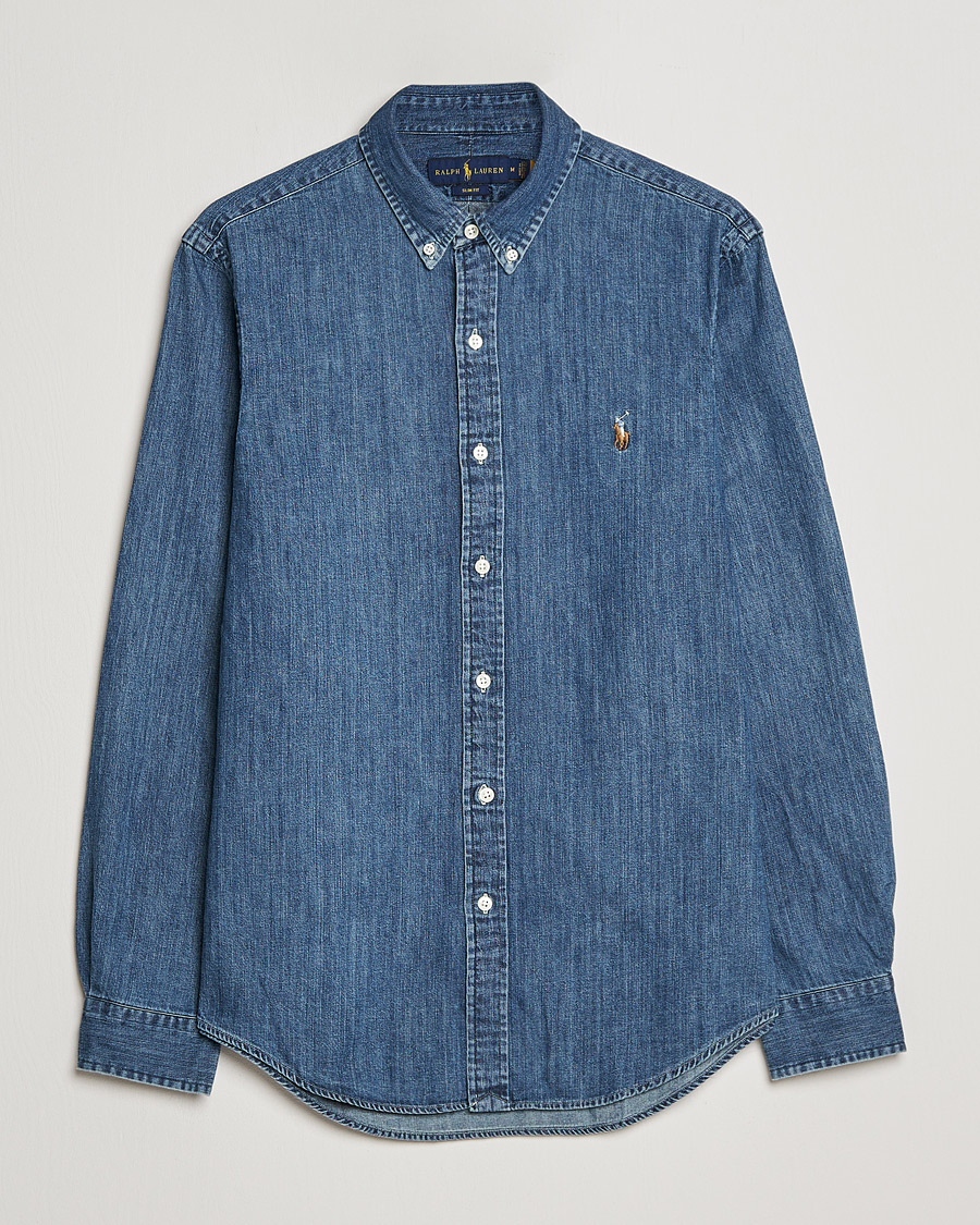 Herren | Hemden | Polo Ralph Lauren | Slim Fit Shirt Denim Dark Wash