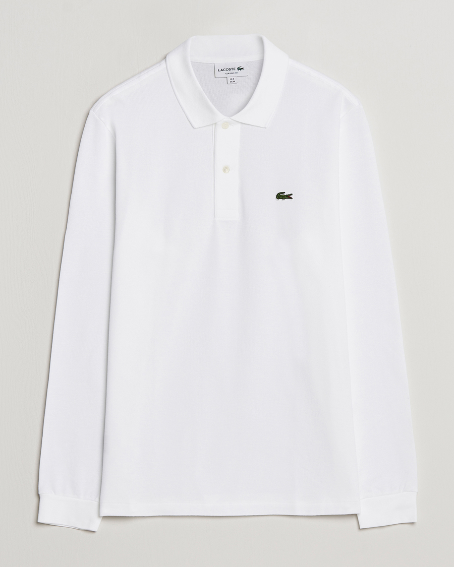 Herren | Poloshirts | Lacoste | Original Long Sleeve Polo Piké White