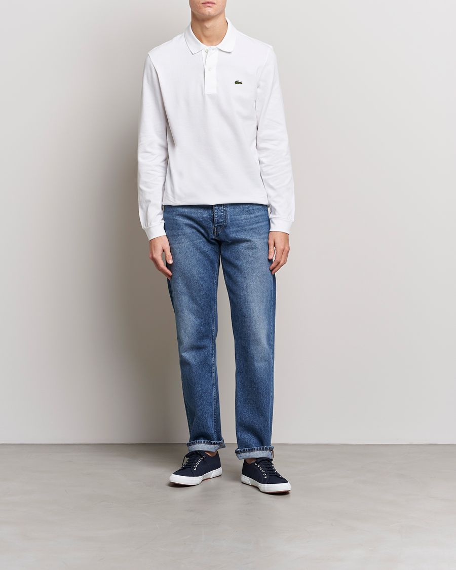 Herren | Poloshirt | Lacoste | Long Sleeve Polo White