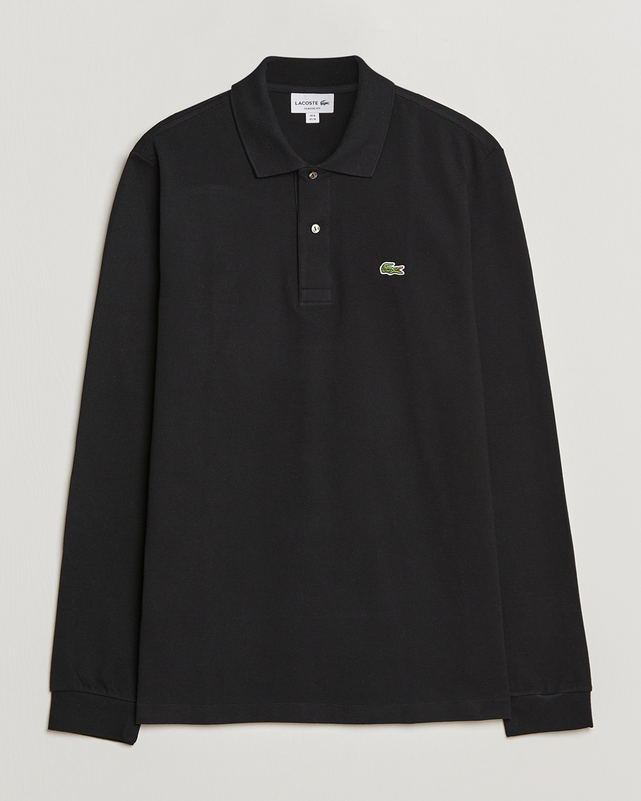 Herren | Poloshirts | Lacoste | Original Long Sleeve Polo Piké Black