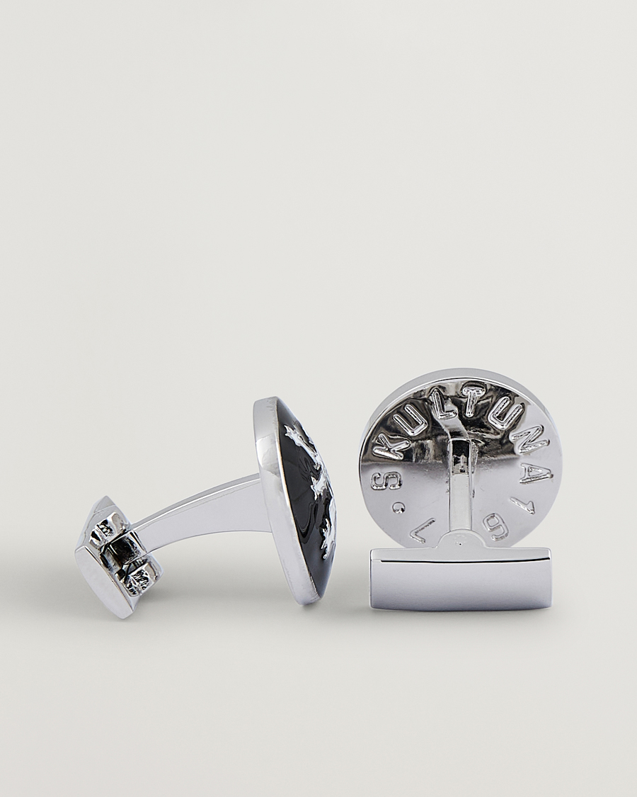 Men |  | Skultuna | Cuff Links The Lion Silver/Black/White