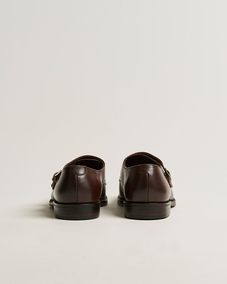 Herren | Loake 1880 Cannon Monkstrap Dark Brown Burnished Calf | Loake 1880 | Cannon Monkstrap Dark Brown Burnished Calf