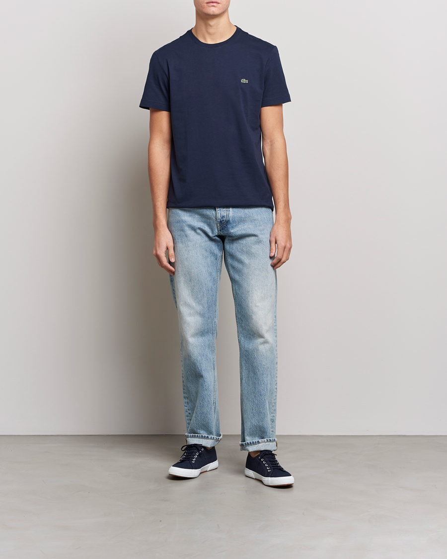 Herren | T-Shirts | Lacoste | Crew Neck T-Shirt Navy