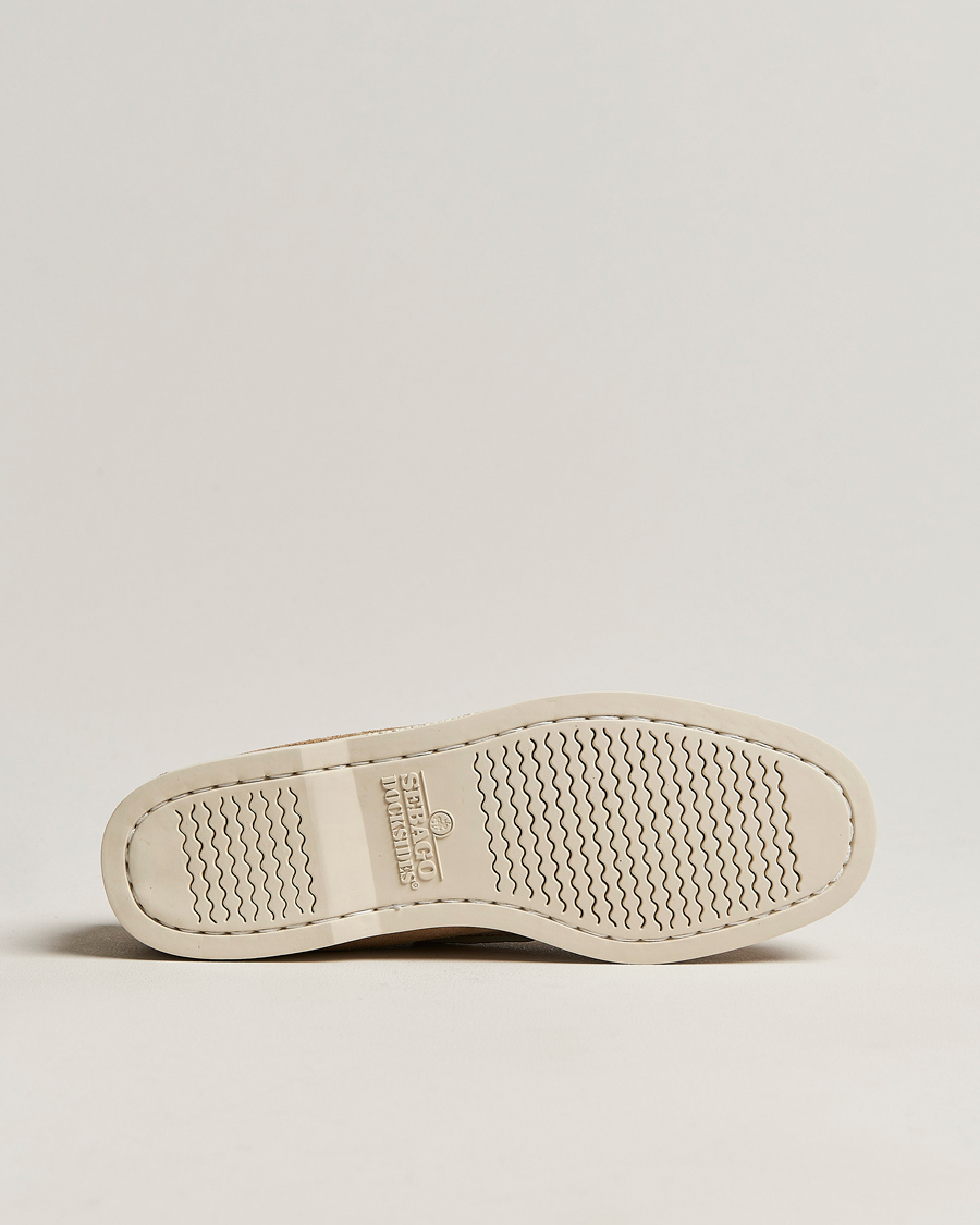 Herren | Segelschuhe | Sebago | Docksides Suede Boat Shoe Beige Camel