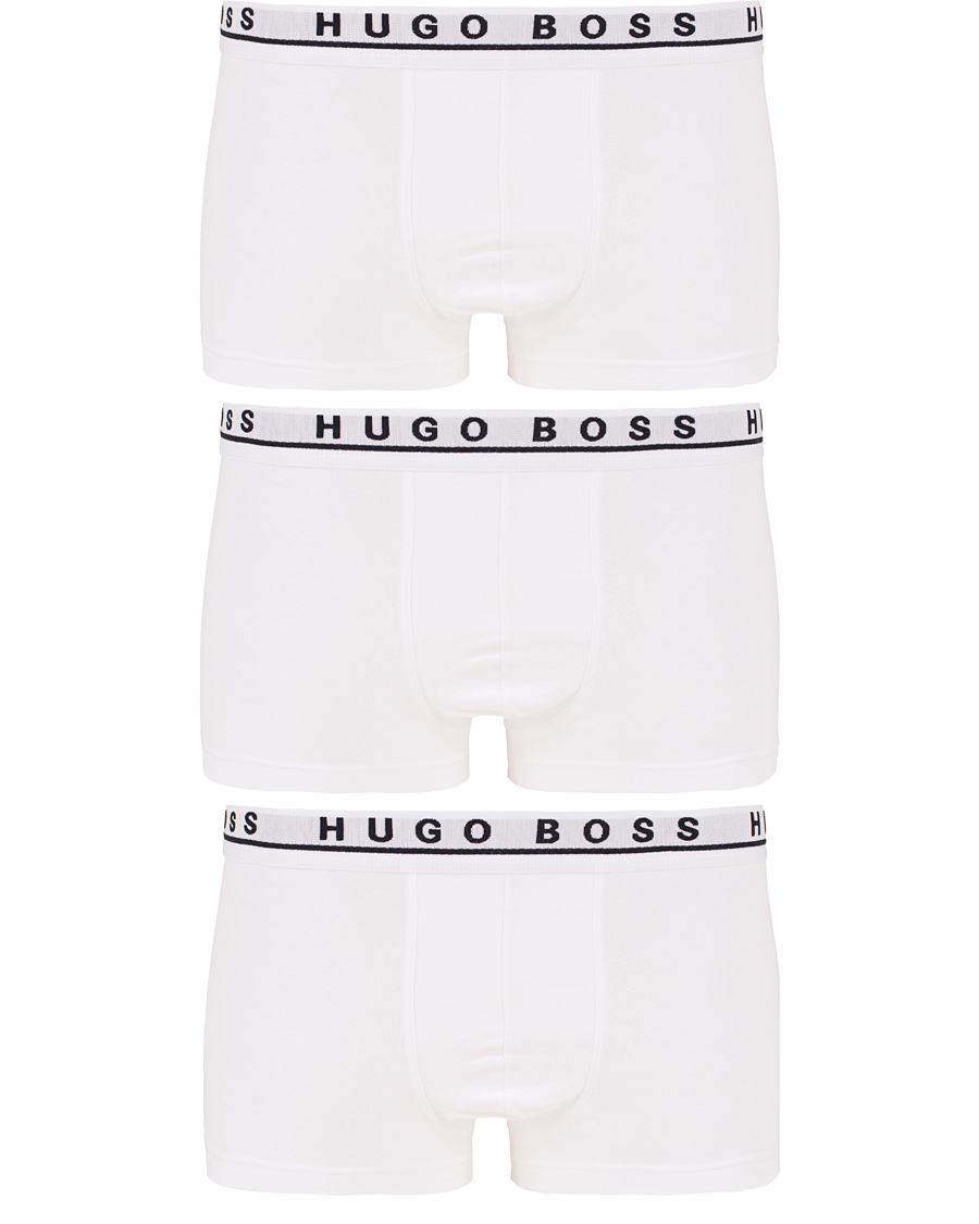 Herren | Unterwäsche | BOSS BLACK | BOSS 3-Pack Trunk Boxer Shorts White