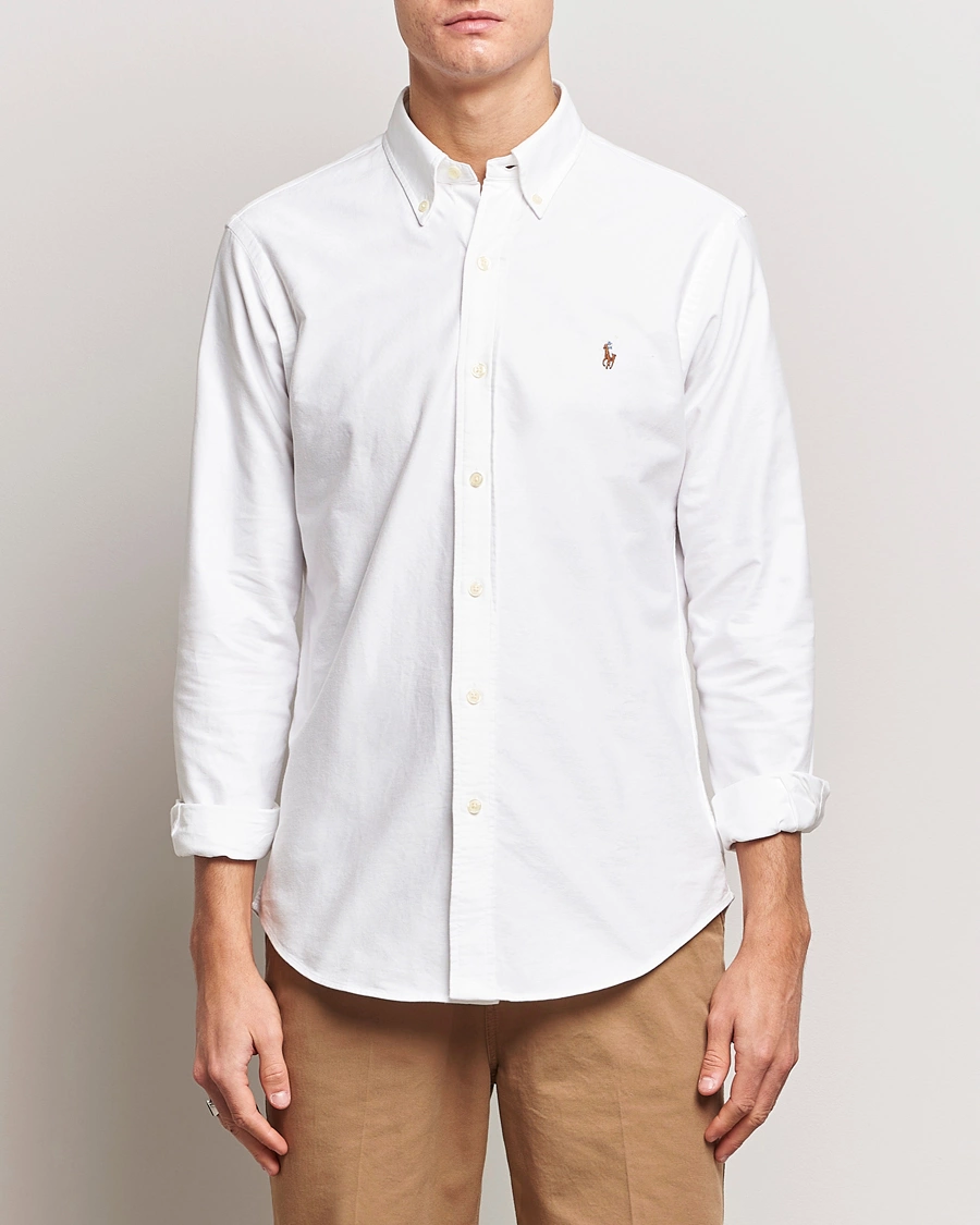 Herren | Hemden | Polo Ralph Lauren | Custom Fit Oxford Shirt White