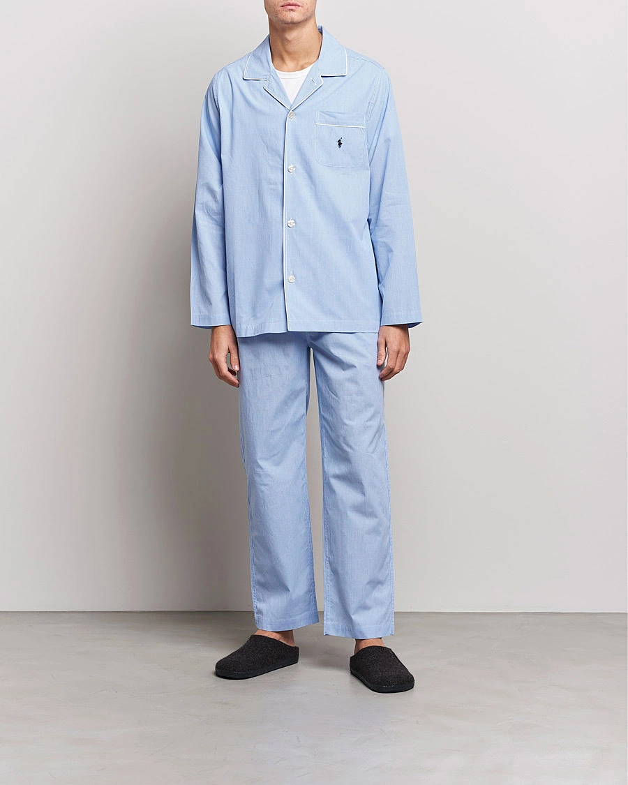 Herren | Schlafanzüge & Bademäntel | Polo Ralph Lauren | Pyjama Set Mini Gingham Blue