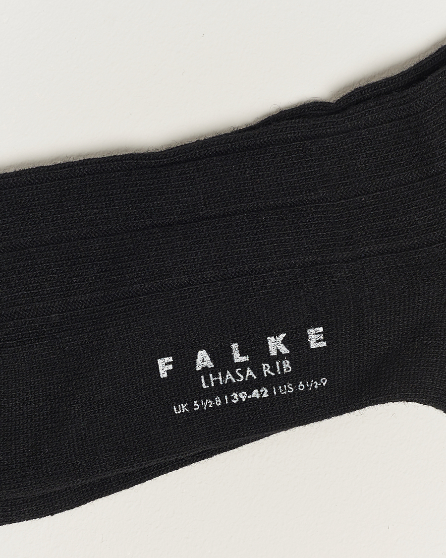 Herren | Normale Socken | Falke | Lhasa Cashmere Socks Black