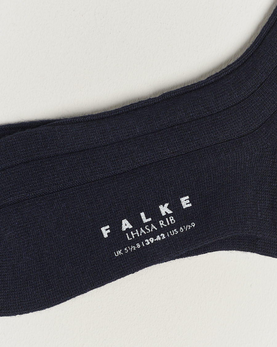 Herren | Unterwäsche | Falke | Lhasa Cashmere Socks Dark Navy