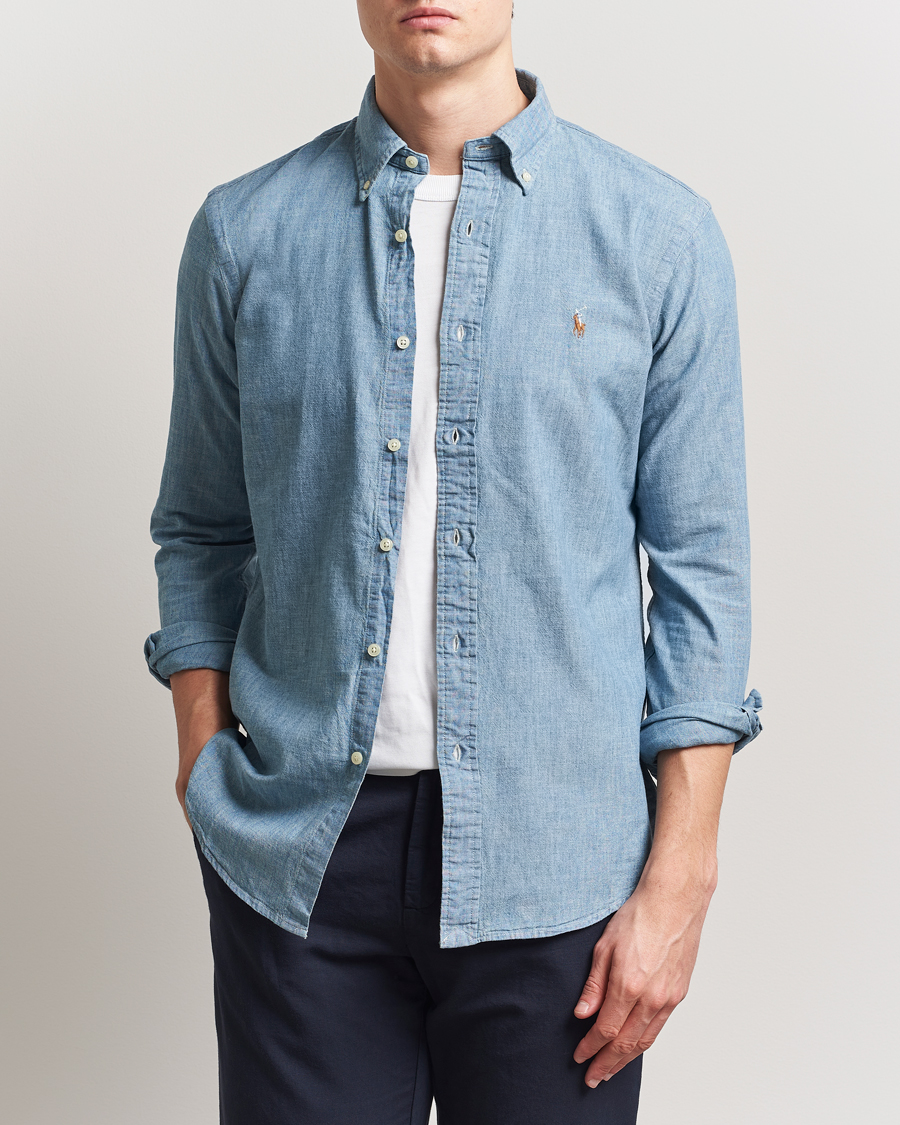 Herren | Jeanshemden | Polo Ralph Lauren | Custom Fit Shirt Chambray Washed