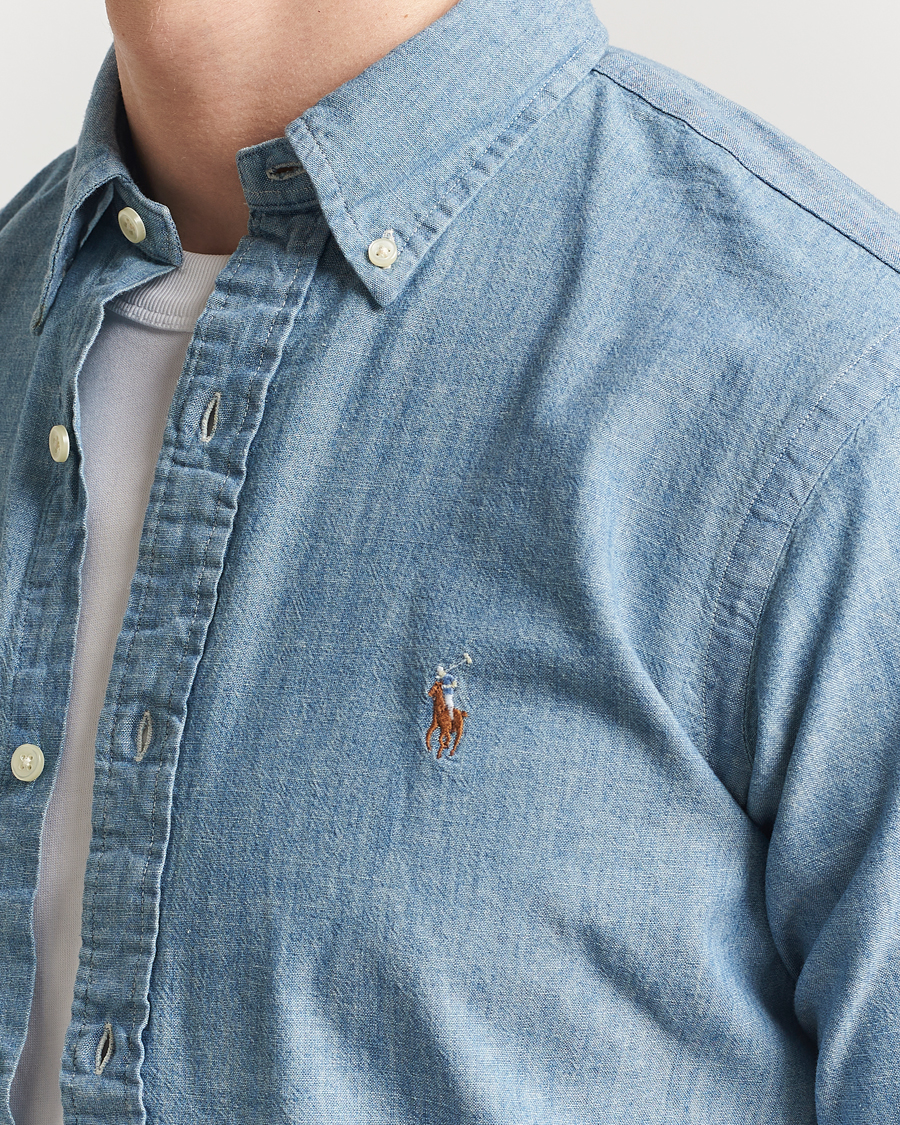 Herren | Hemden | Polo Ralph Lauren | Custom Fit Shirt Chambray Washed