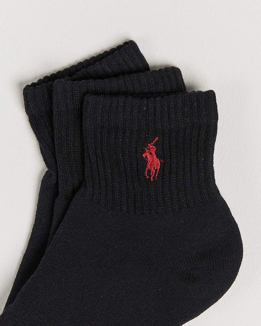 Herren | Socken | Polo Ralph Lauren | 3-Pack Sport Quarter Socks Black