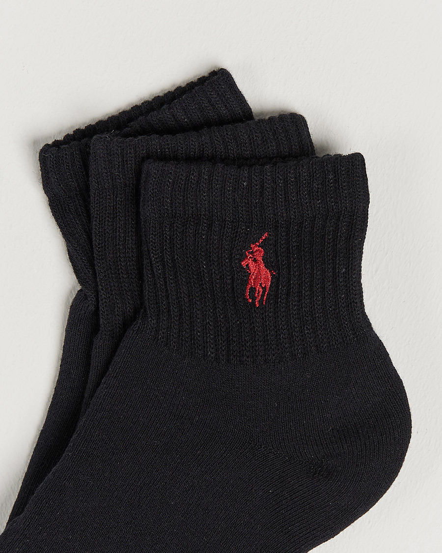 Herren | Sneaker | Polo Ralph Lauren | 3-Pack Sport Quarter Socks Black