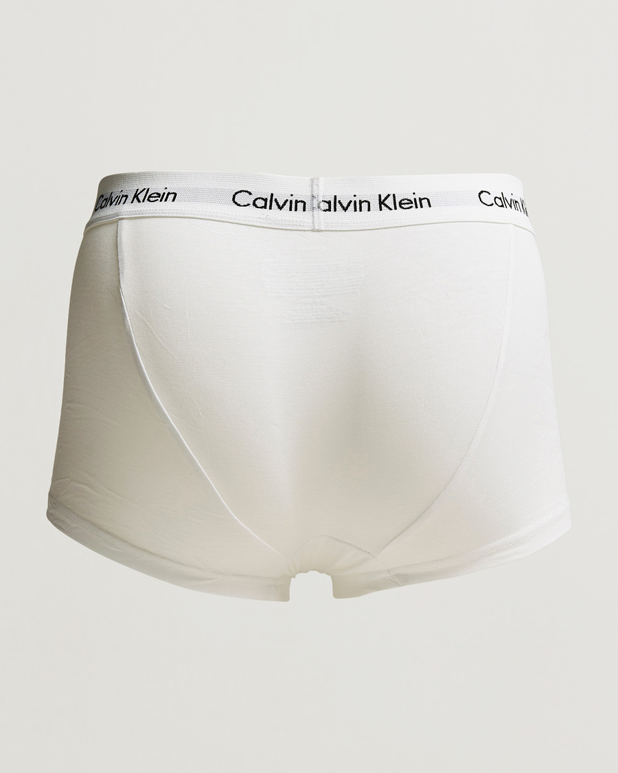 Herren | Unterwäsche | Calvin Klein | Cotton Stretch Low Rise Trunk 3-pack White
