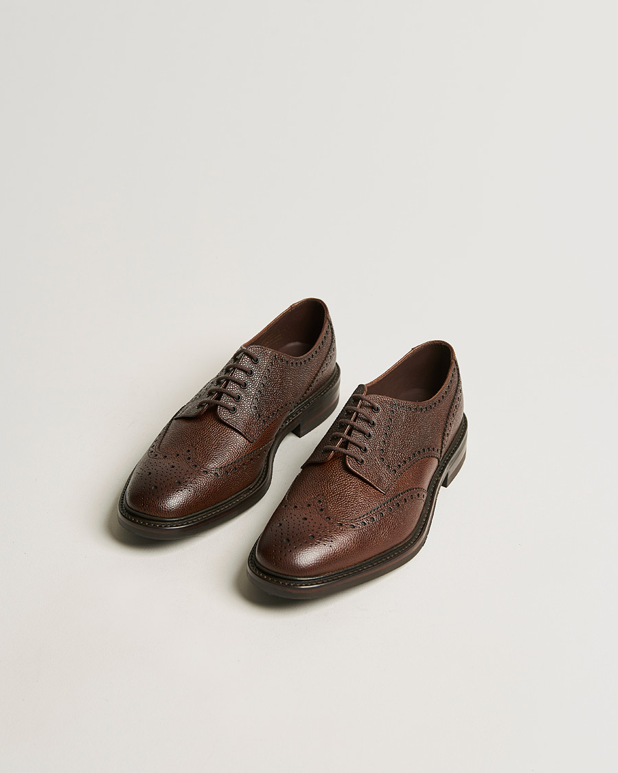 Herren | Brogue | Loake 1880 | Badminton Brogue Dark Brown Grain