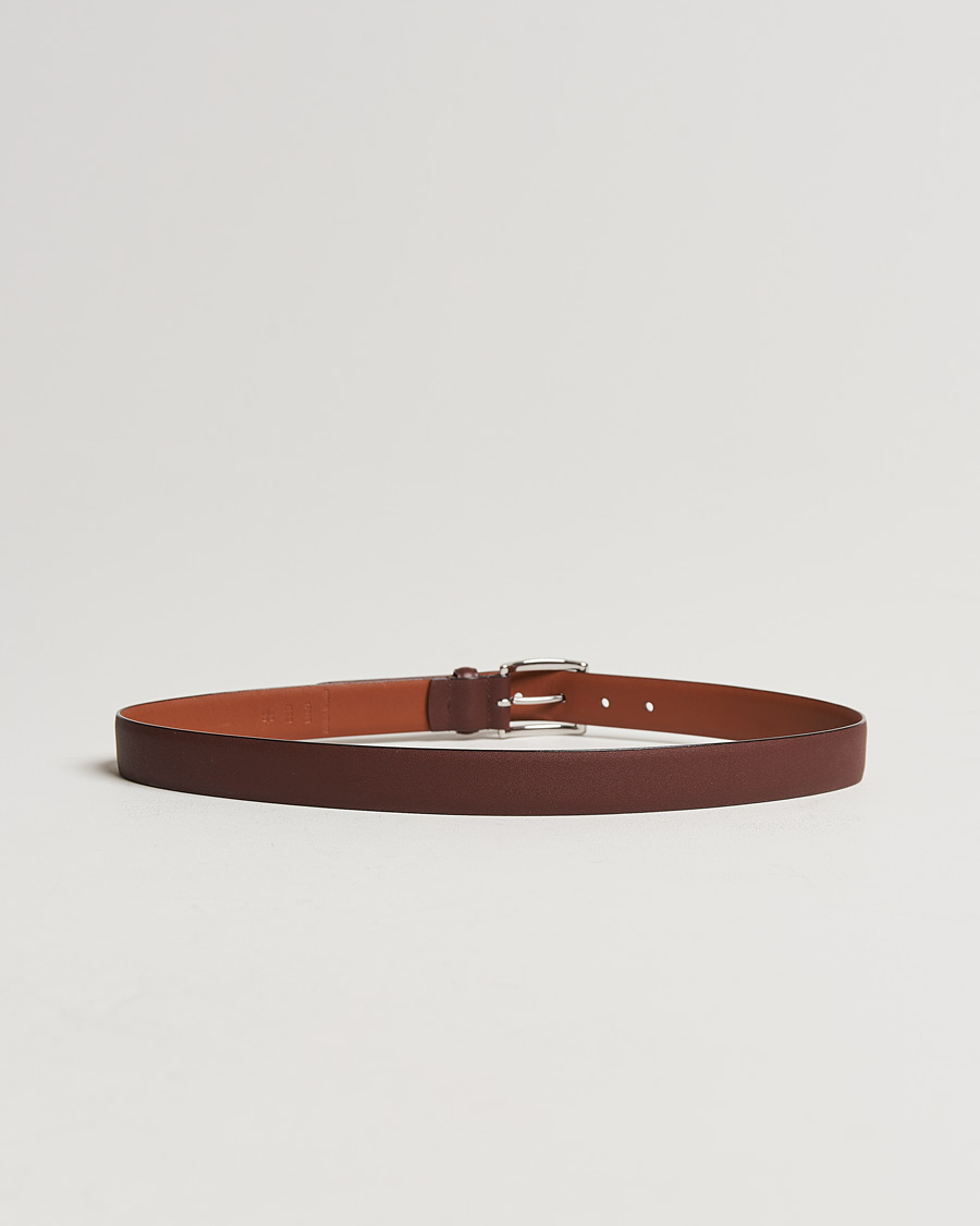 Herren | Schlichte Gürtel | Polo Ralph Lauren | Cowhide Belt 3 cm Brown