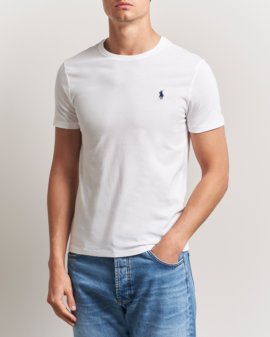 Herren | Weiße T-Shirts | Polo Ralph Lauren | Custom Slim Fit Tee White