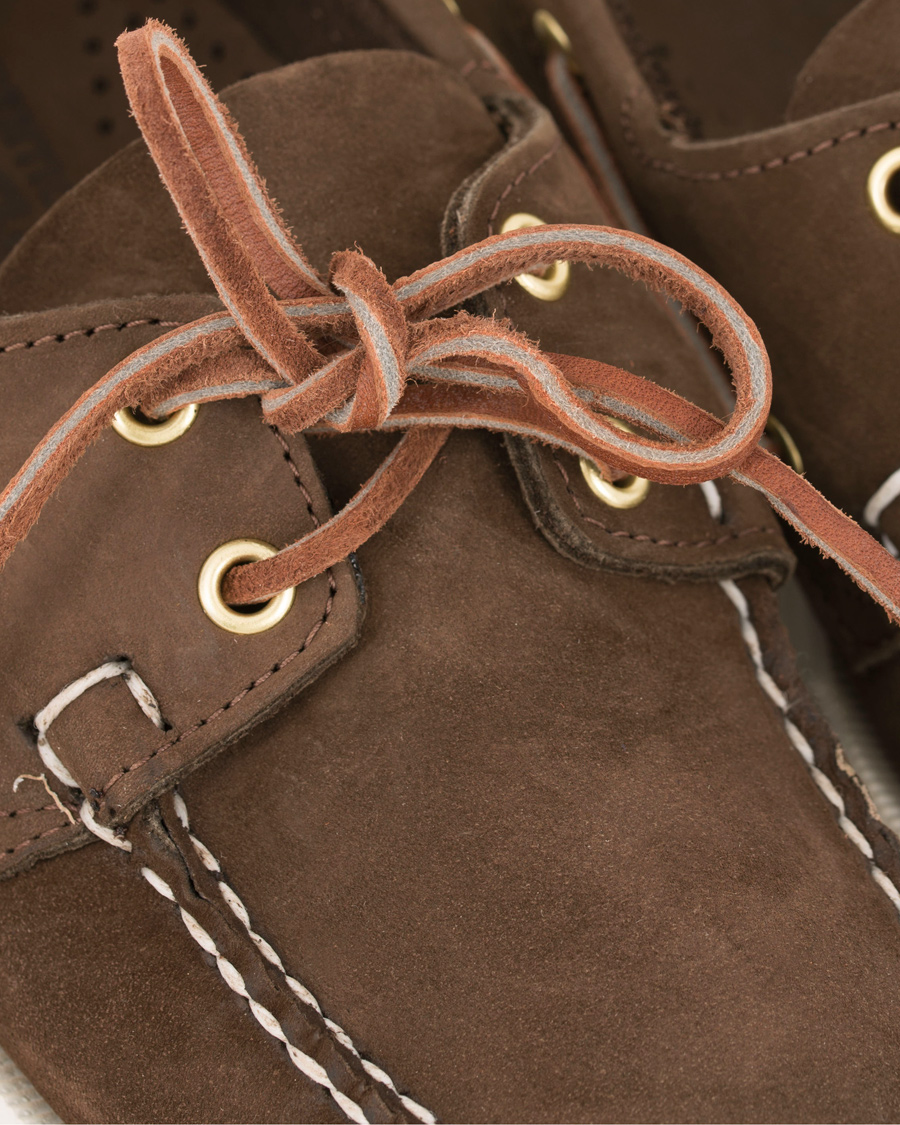 Herren | Sebago Docksides Boat Shoe Dark Brown Nubuck | Sebago | Docksides Boat Shoe Dark Brown Nubuck