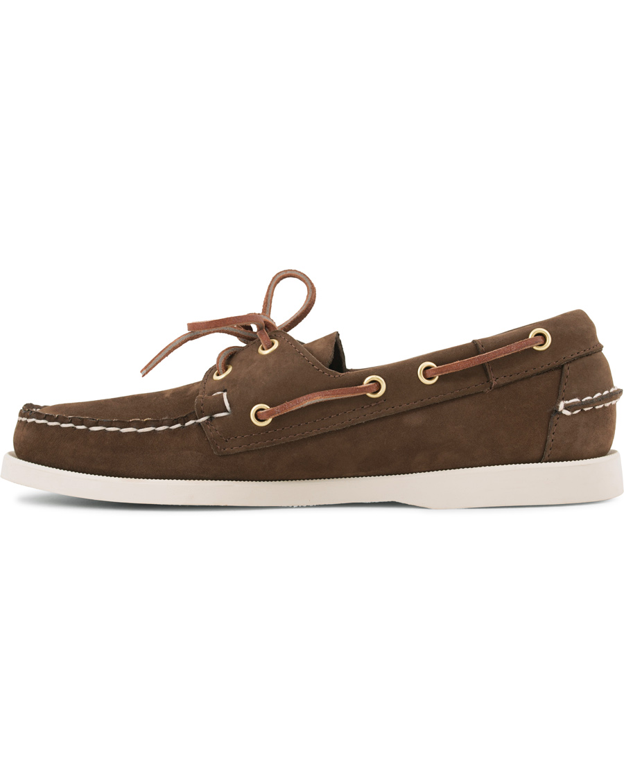 Herren | Sebago Docksides Boat Shoe Dark Brown Nubuck | Sebago | Docksides Boat Shoe Dark Brown Nubuck