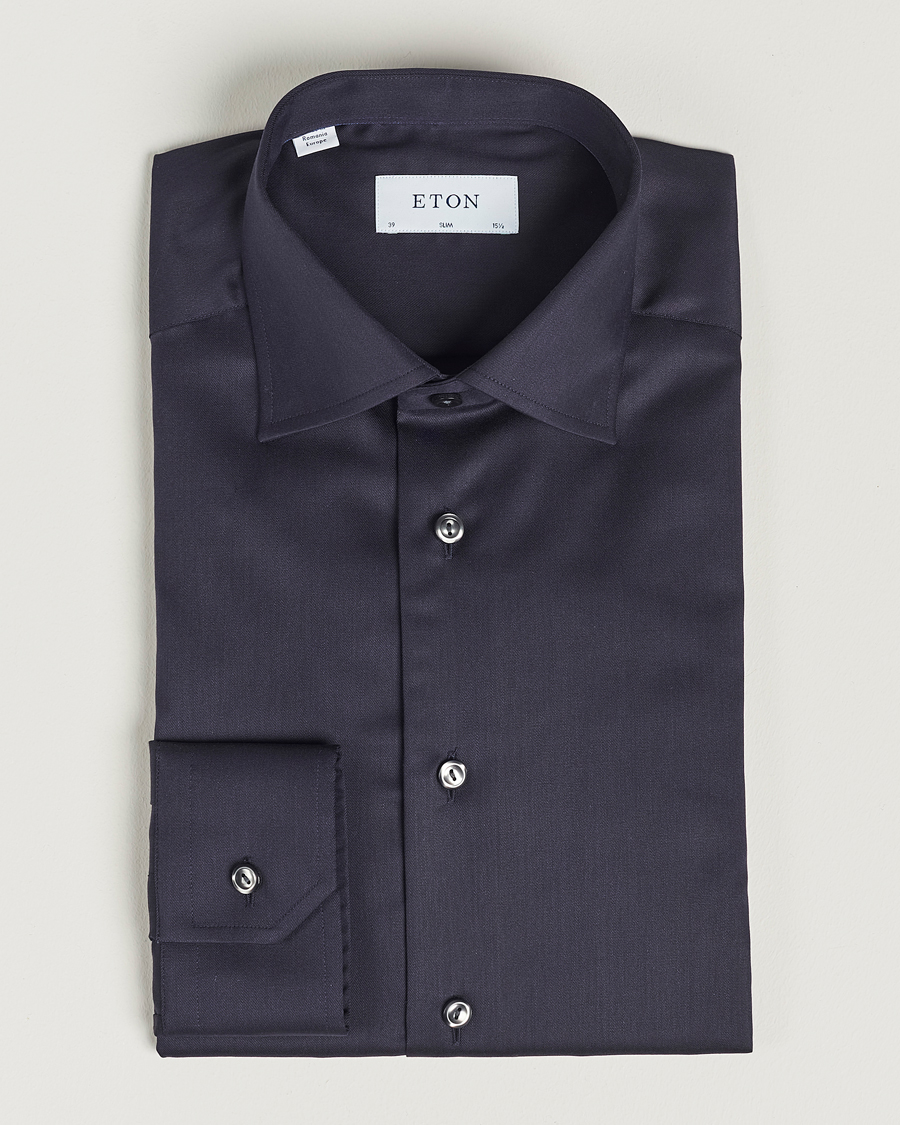 Herren | Hemden | Eton | Slim Fit Shirt Navy