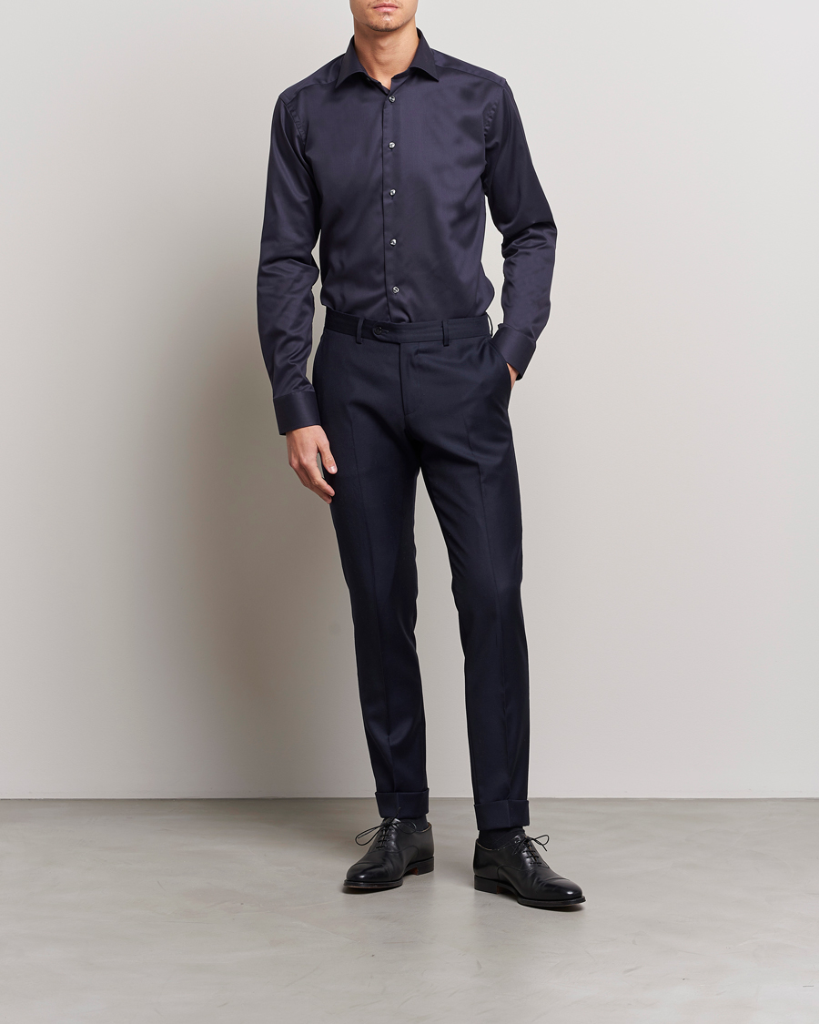 Herren | Hemden | Eton | Slim Fit Shirt Navy