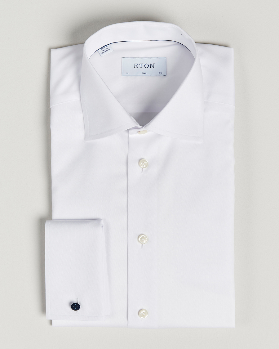 Herren | Hemden | Eton | Slim Fit Shirt Double Cuff White