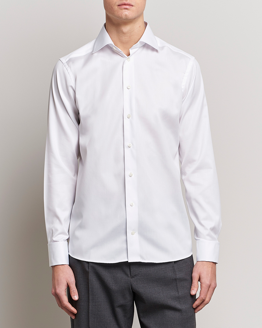Herren | Hemden | Eton | Slim Fit Shirt Double Cuff White