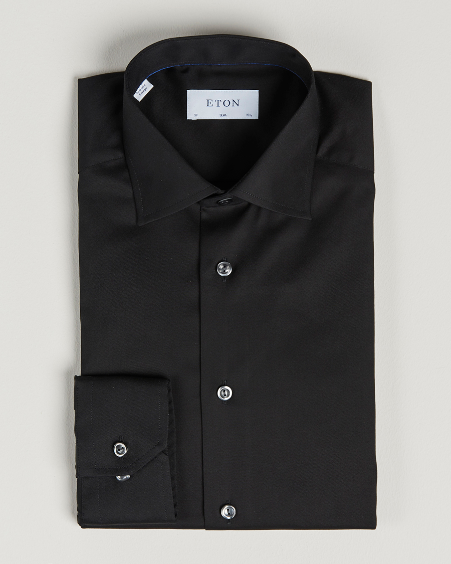 Herren | Hemden | Eton | Slim Fit Shirt Black