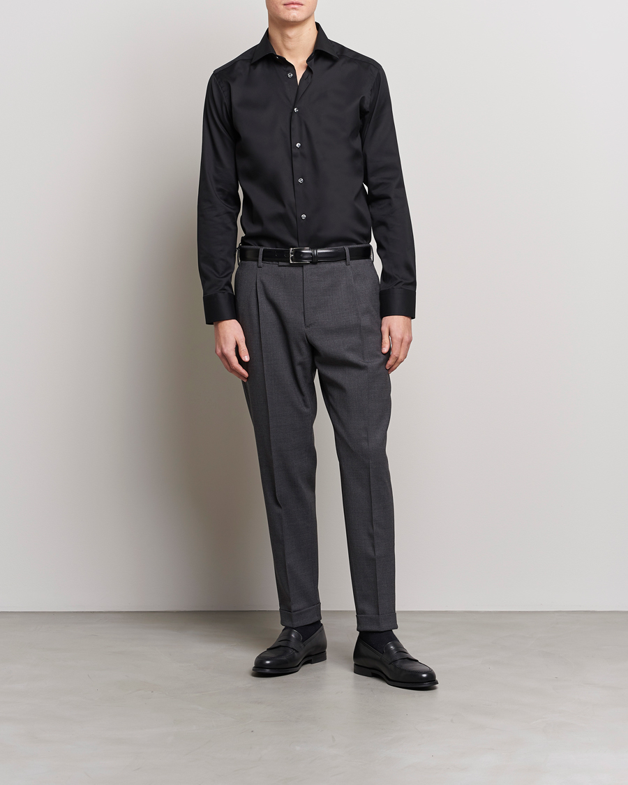 Herren | Formelle Hemden | Eton | Slim Fit Shirt Black