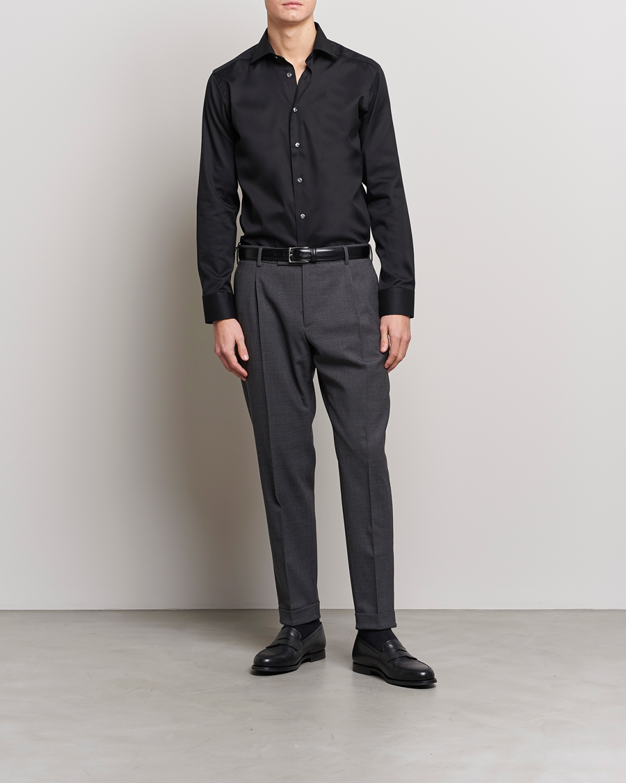 Herren | Hemden | Eton | Slim Fit Shirt Black