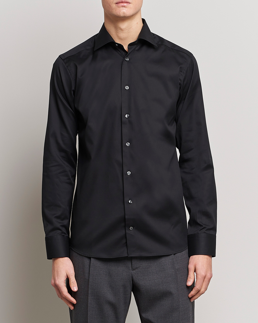 Herren | Business & Beyond | Eton | Slim Fit Shirt Black