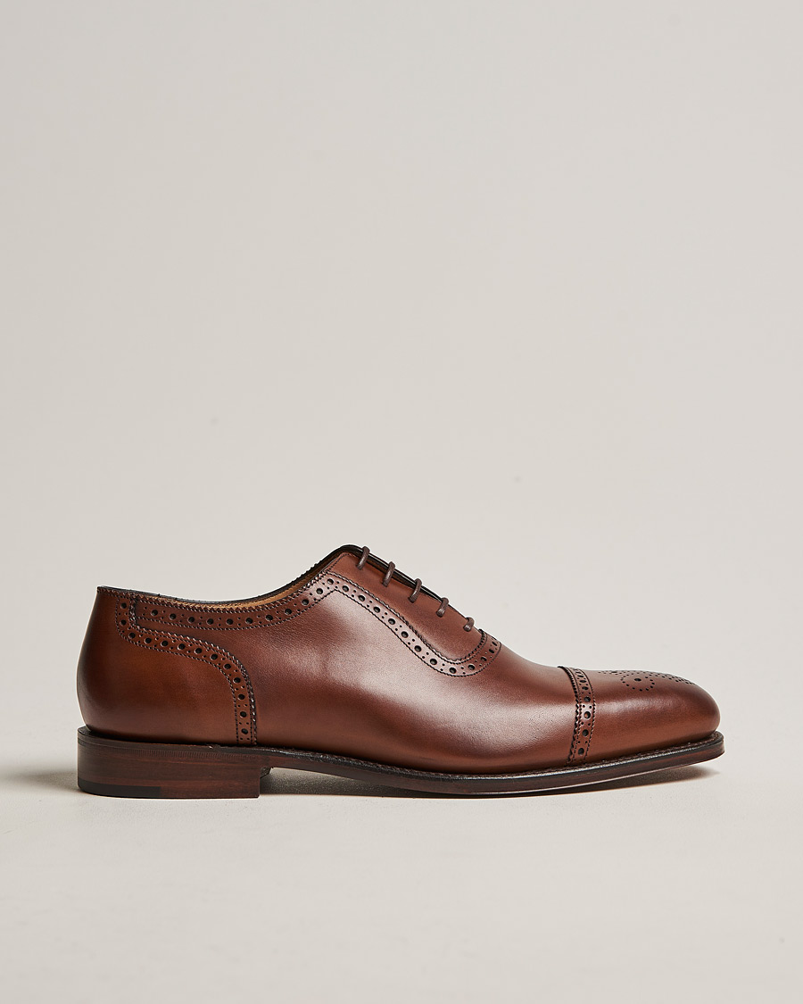 Herren | Brogue | Loake 1880 | Strand Brogue Mahogany Burnished Calf